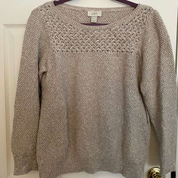 LOFT Sweaters - LOFT Women's Knit Sweater in tan beige
100% cotton